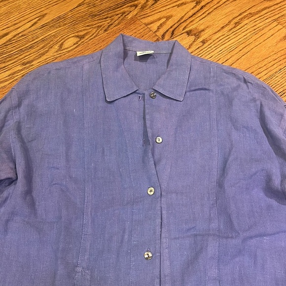 Gerties Woman’s Purple Button Down Size S - Picture 2 of 5